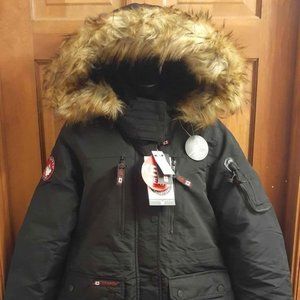 NEW Canada Weather Gear Women's Large Winter Parka, Black NWT